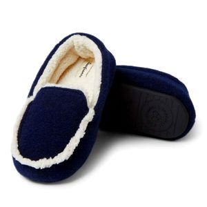 Kids Hunter Felted Microwool and Plaid Moccasin Slipper kids 13-1